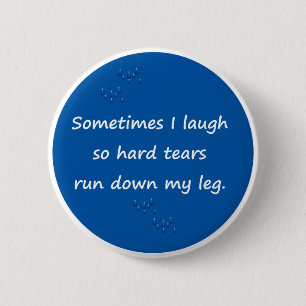 Badge Rond 5 Cm Parfois je ris