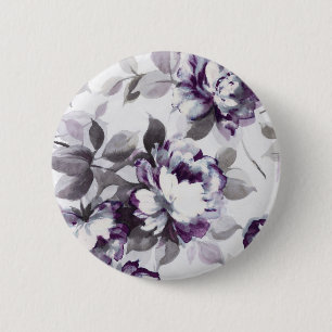 Badge Rond 5 Cm Parfum des roses de prune
