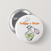 Badge Rond 5 Cm Parfum = Poison (Devant & derrière)