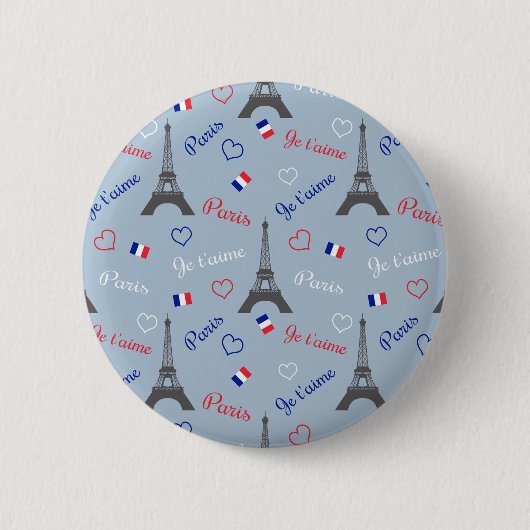 Badge Rond 5 Cm Paris (Devant)