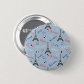Badge Rond 5 Cm Paris (Devant & derrière)