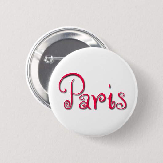 Badge Rond 5 Cm Paris (Devant & derrière)