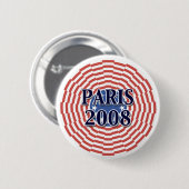 Badge Rond 5 Cm Paris 2008 (Devant & derrière)