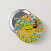 Badge Rond 5 Cm Paris, France (Devant & derrière)