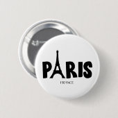 Badge Rond 5 Cm Paris France (Devant & derrière)