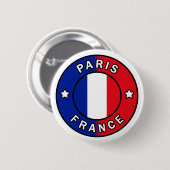 Badge Rond 5 Cm Paris France (Devant & derrière)