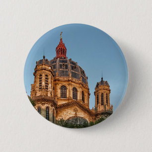 Badge Rond 5 Cm Paris France Saint Augustin Monument Historique Ci
