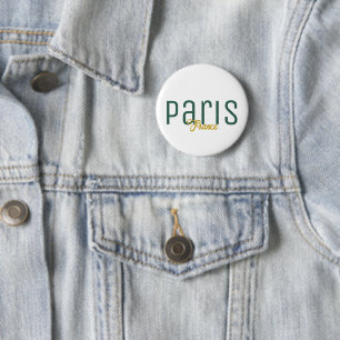 Badge Rond 5 Cm Paris, France Souvenir