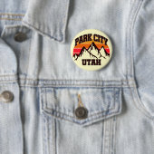 Badge Rond 5 Cm Park City, Utah (En situation)
