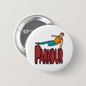 Badge Rond 5 Cm Parkour (Devant & derrière)