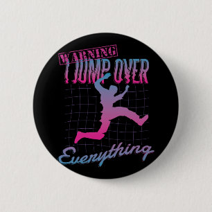 Badge Rond 5 Cm Parkour Man Design