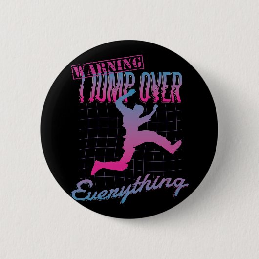 Badge Rond 5 Cm Parkour Man Design (Devant)