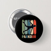 Badge Rond 5 Cm Parkour, Urban Gymnast, Traceur, Runner (Devant & derrière)