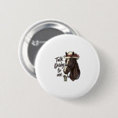 Badge Rond 5 Cm Parle Derby À Moi Conception De Maillot De Course (Devant & derrière)