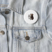 Badge Rond 5 Cm Parle Derby À Moi Conception De Maillot De Course (En situation)