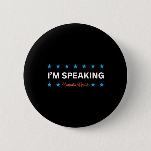 Badge Rond 5 Cm Parler de Kamala Harris (Devant)