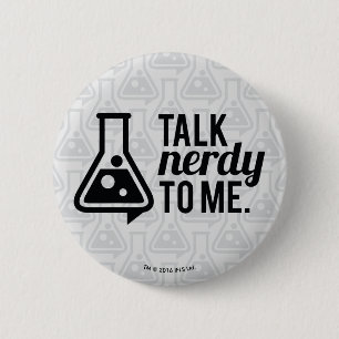 Badge Rond 5 Cm Parler Nerdy