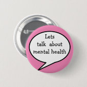Badge Rond 5 Cm Parlons de santé mentale (Devant & derrière)