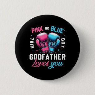 Badge Rond 5 Cm Parrain Rose Ou Bleu Vous Aime Boxe Genre Rev