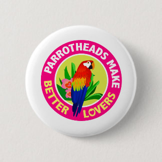 Badge Rond 5 Cm Parrotheads font à de meilleurs amants Buffett