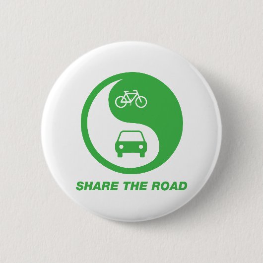 Badge Rond 5 Cm Partagez la route (Devant)