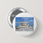 Badge Rond 5 Cm Parthenon d'Athènes (Devant & derrière)