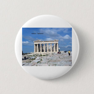 Badge Rond 5 Cm Parthenon d'Athènes