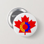 Badge Rond 5 Cm Parti communiste du Canada (Devant & derrière)