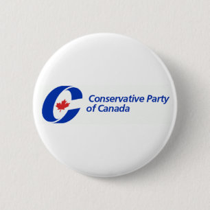 Badge Rond 5 Cm Parti conservateur de logo du Canada