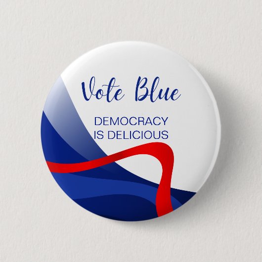 Badge Rond 5 Cm Parti démocrate élégant et sur mesure (Devant)