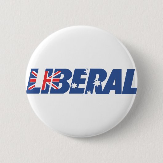 Badge Rond 5 Cm Parti libéral de l'Australie (Devant)