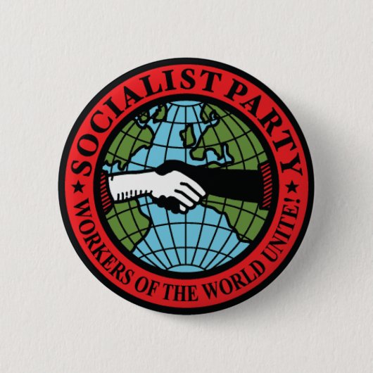 Badge Rond 5 Cm Parti Socialiste Etats-Unis (Devant)