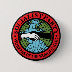 Badge Rond 5 Cm Parti Socialiste Etats-Unis