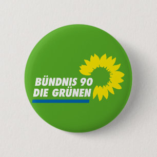 Badge Rond 5 Cm Parti Vert de l'Allemagne