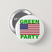 Badge Rond 5 Cm Parti Vert Etats-Unis (Devant & derrière)