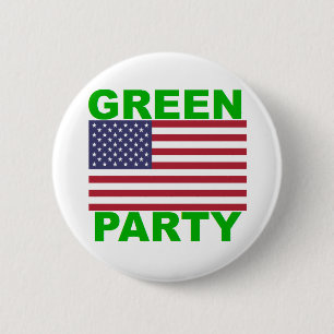 Badge Rond 5 Cm Parti Vert Etats-Unis