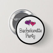 Badge Rond 5 Cm partie de bachelorette (Devant & derrière)