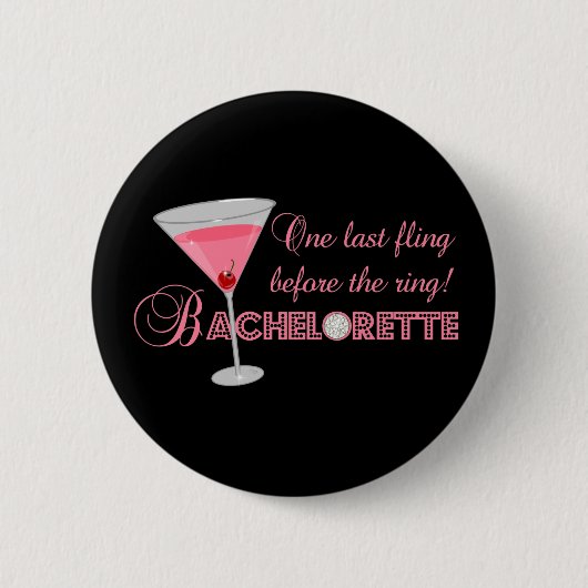 Badge Rond 5 Cm Partie de Bachelorette (Devant)