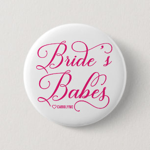 Badge Rond 5 Cm Partie de Bachelorette des bébés de la jeune