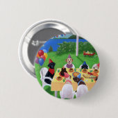 Badge Rond 5 Cm Partie de Labrador (Devant & derrière)