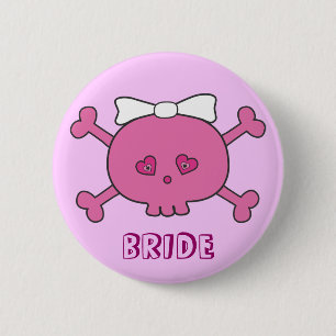Badge Rond 5 Cm Partie rose mignonne de Bachelorette de jeune