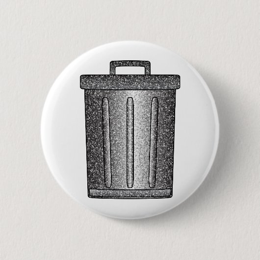 Badge Rond 5 Cm Parties scintillant de déchets (Devant)