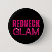 Badge Rond 5 Cm Parties scintillant rose glam (Devant)