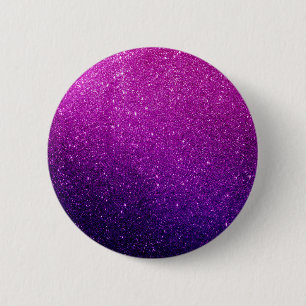 Badge Rond 5 Cm Parties scintillant violette