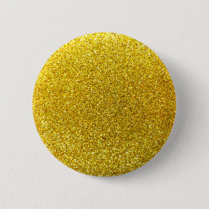 Badge Rond 5 Cm Parties scintillantes jaunes au néon