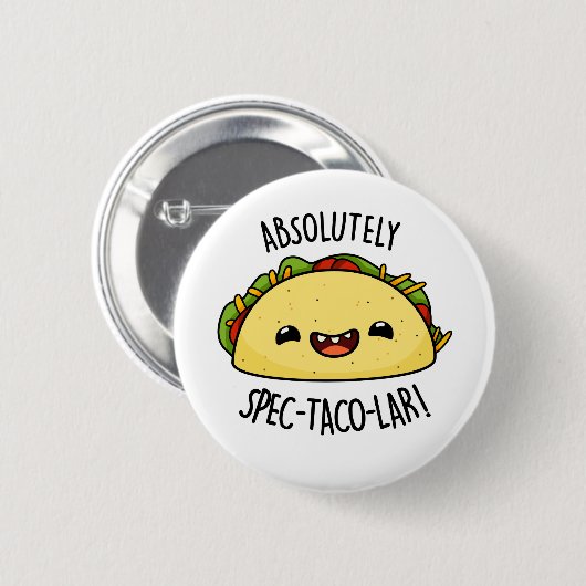 Badge Rond 5 Cm Parun Taco Funny Spec-Taco-Lar (Devant & derrière)