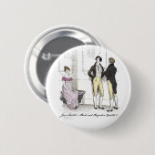 Badge Rond 5 Cm Pas Assez Belle, Jane Austen Fierté & Préjugés (Devant & derrière)