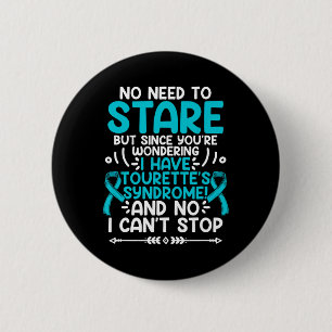 Badge Rond 5 Cm Pas Besoin De Regarder Le Syndrome Turquoise De La