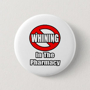 Badge Rond 5 Cm Pas De Flammes Dans La Pharmacie