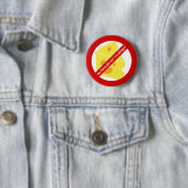 Badge Rond 5 Cm Pas de fromage pour moi ! - Alerte d'allergie aux  (En situation)